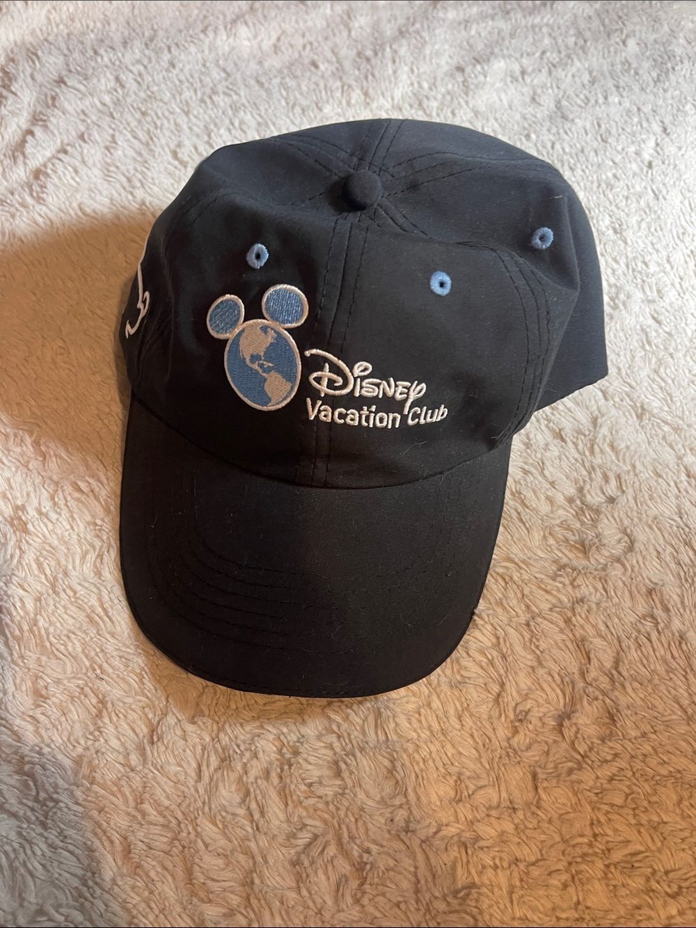 Disney Vacation Club Black Baseball Cap with Blue Logo - Picture 2 of 4